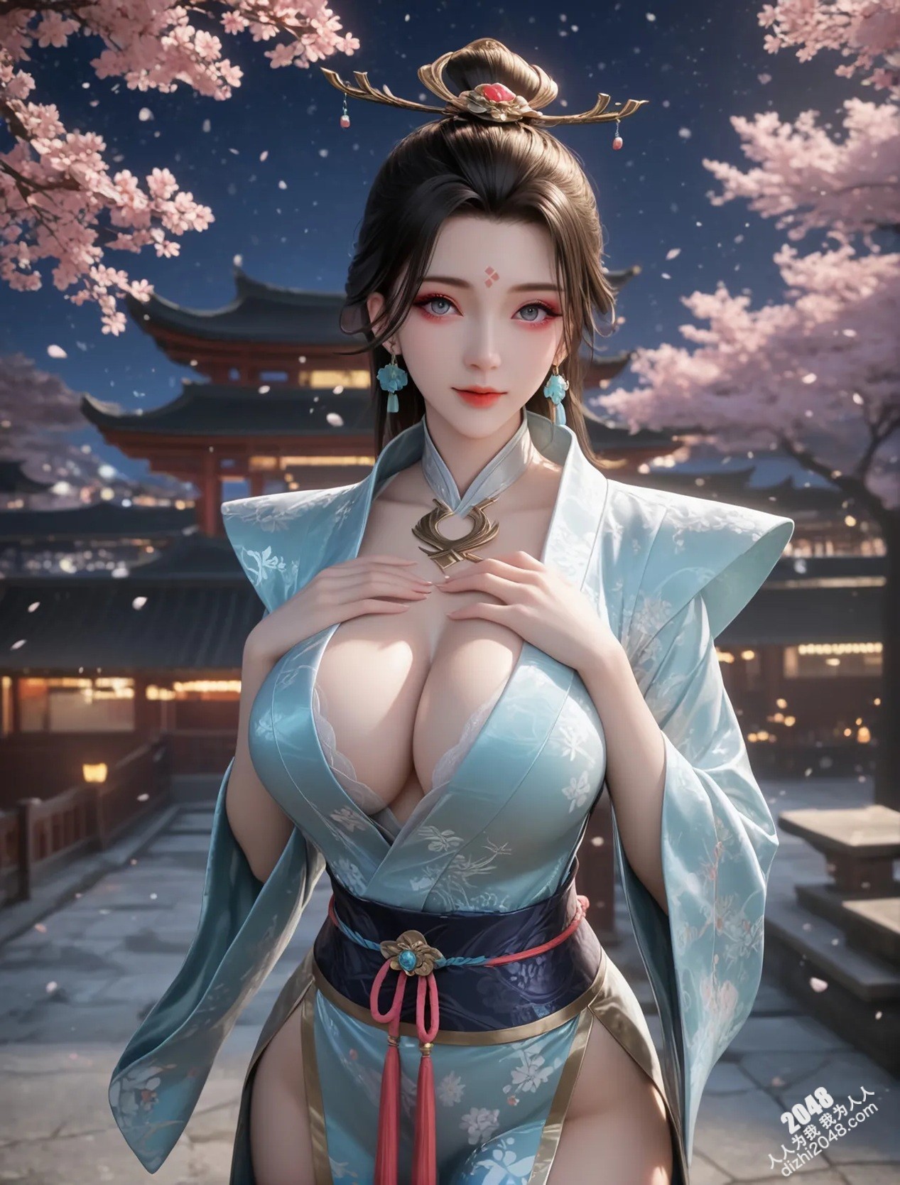 玄曦：月夜轻纱，酥胸半露，邀你共赴春宵一刻(15)