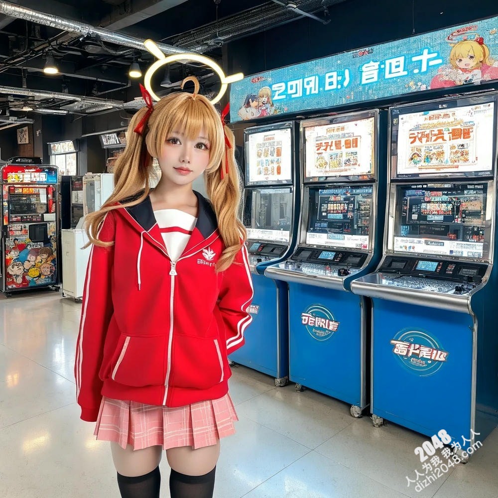 AI仿真美女Cosplay制服诱惑：深V、黑丝、红唇，极致诱惑！(11)