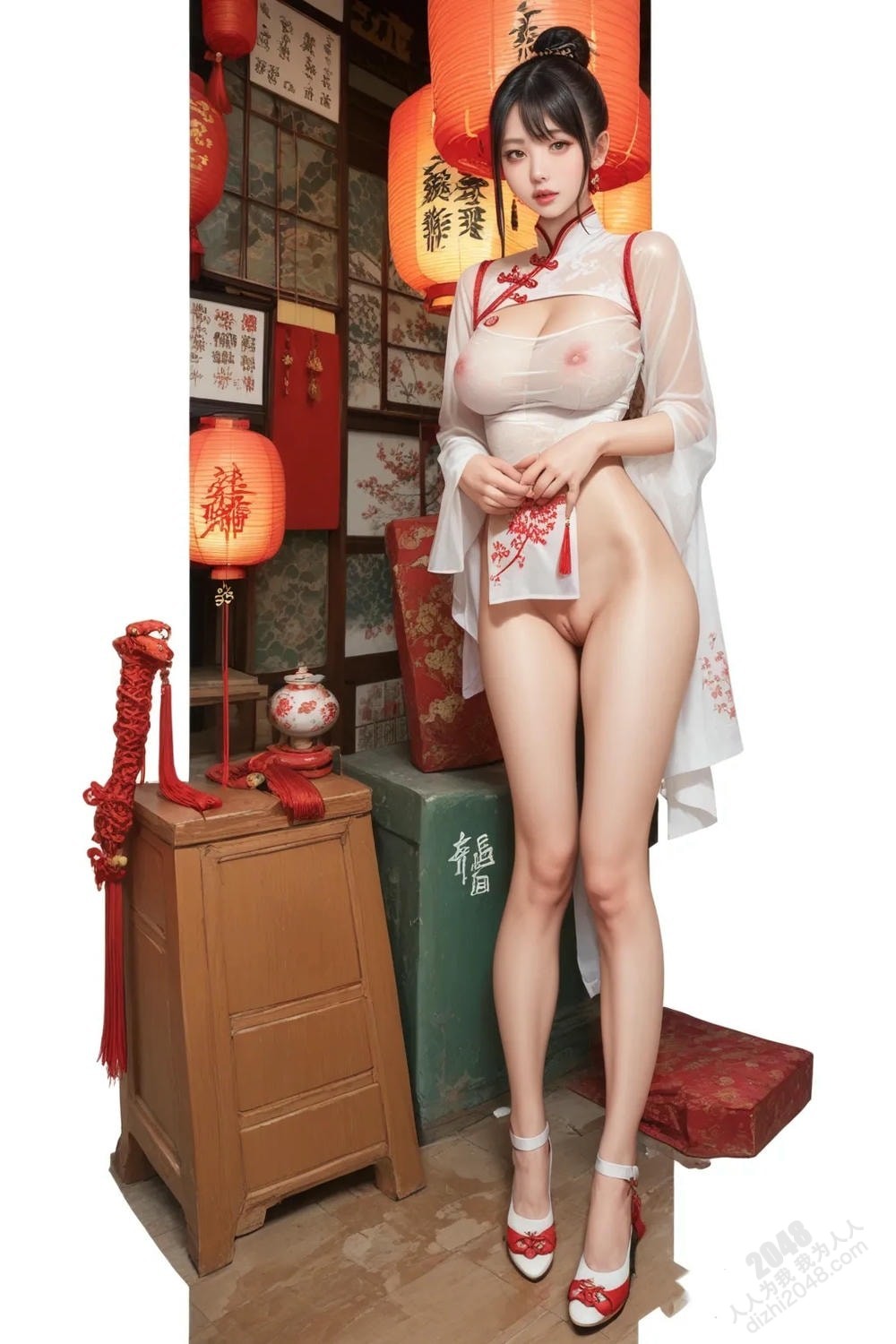 旗袍尤物：蛇年春色撩人写真，极致诱惑，高清大图，亚洲美女，性感写真，旗袍诱惑，中国风写真，妩媚动人(12)