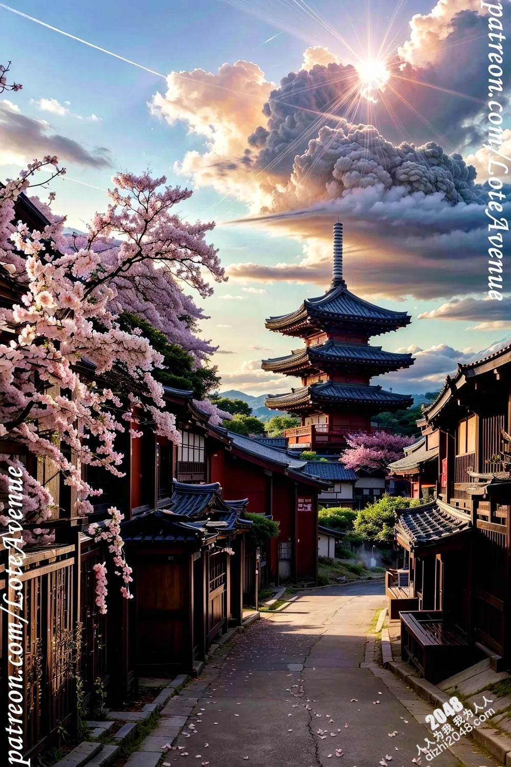 Lote镜头下的日本传统旅行：樱花盛开时节的暧昧邂逅(1)