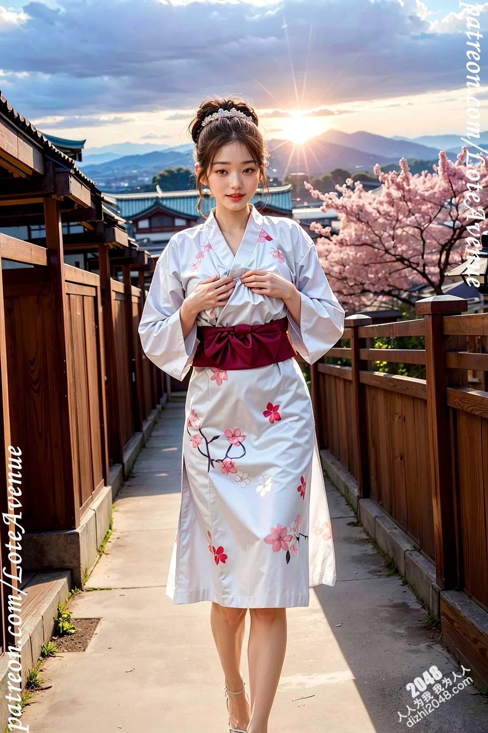 Lote镜头下的日本传统旅行：樱花盛开时节的暧昧邂逅(16)