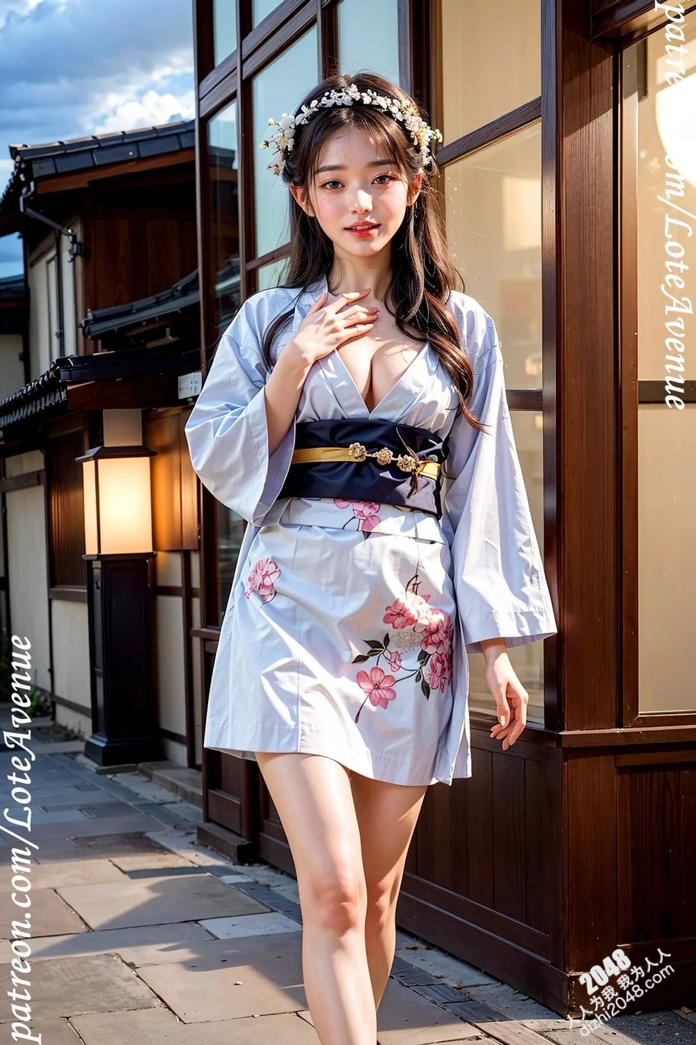 Lote镜头下的日本传统旅行：樱花盛开时节的暧昧邂逅(22)