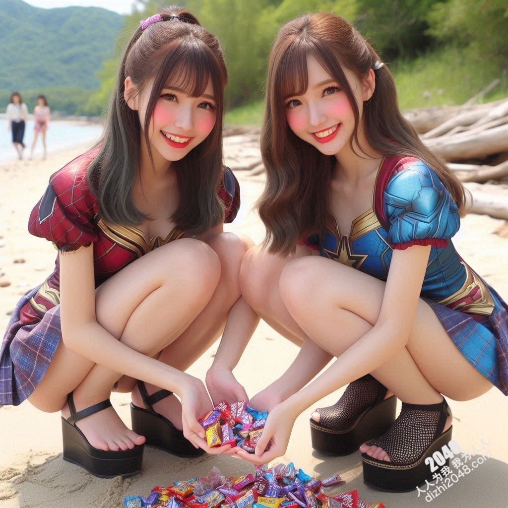 海滩性感Cosplay：超级英雄少女的阳光诱惑(3)