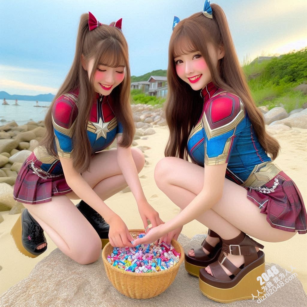 海滩性感Cosplay：超级英雄少女的阳光诱惑(4)