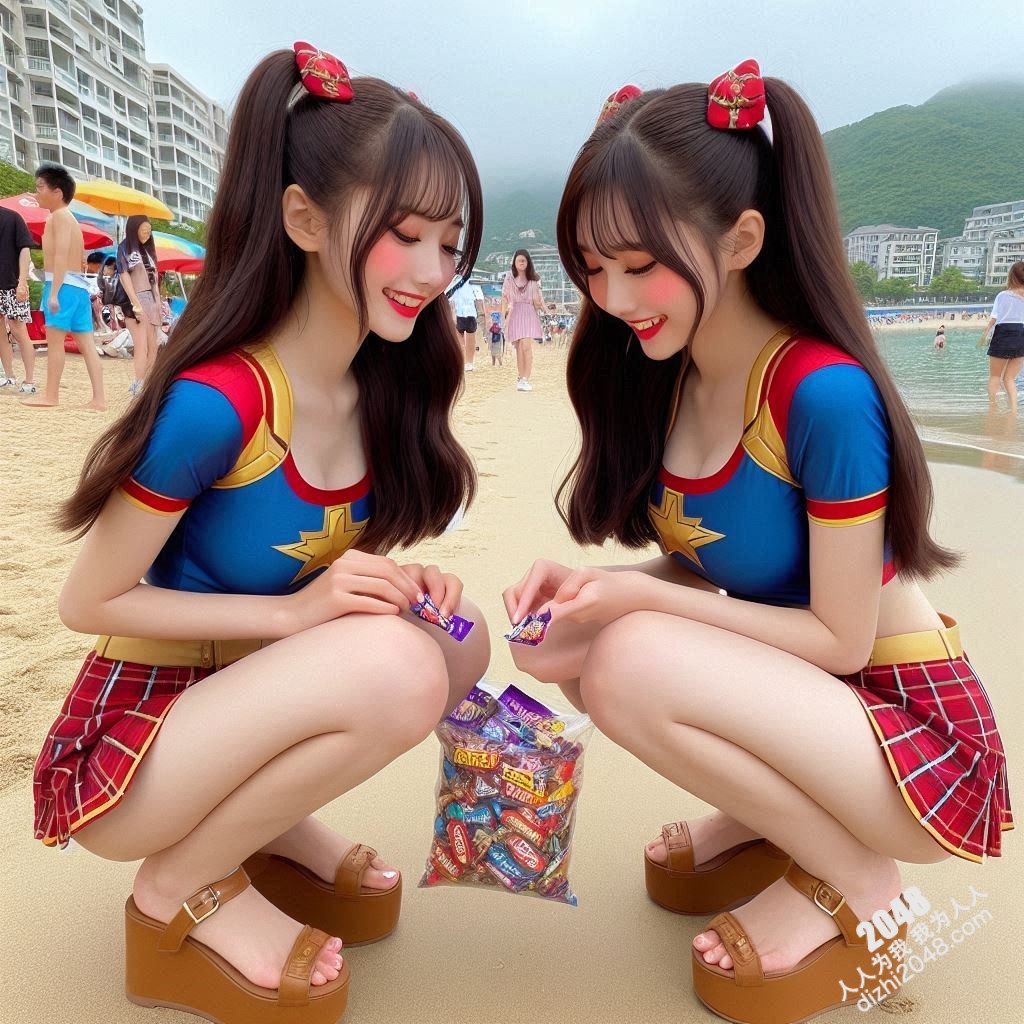 海滩性感Cosplay：超级英雄少女的阳光诱惑(5)