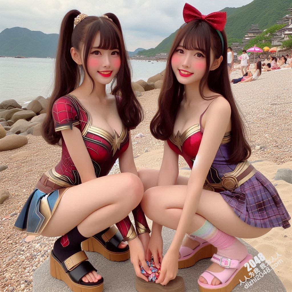 海滩性感Cosplay：超级英雄少女的阳光诱惑(7)