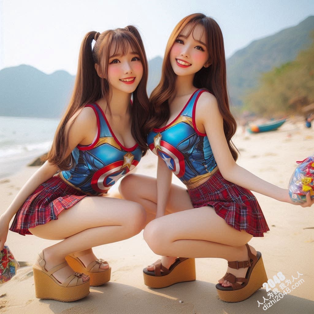 海滩性感Cosplay：超级英雄少女的阳光诱惑(9)