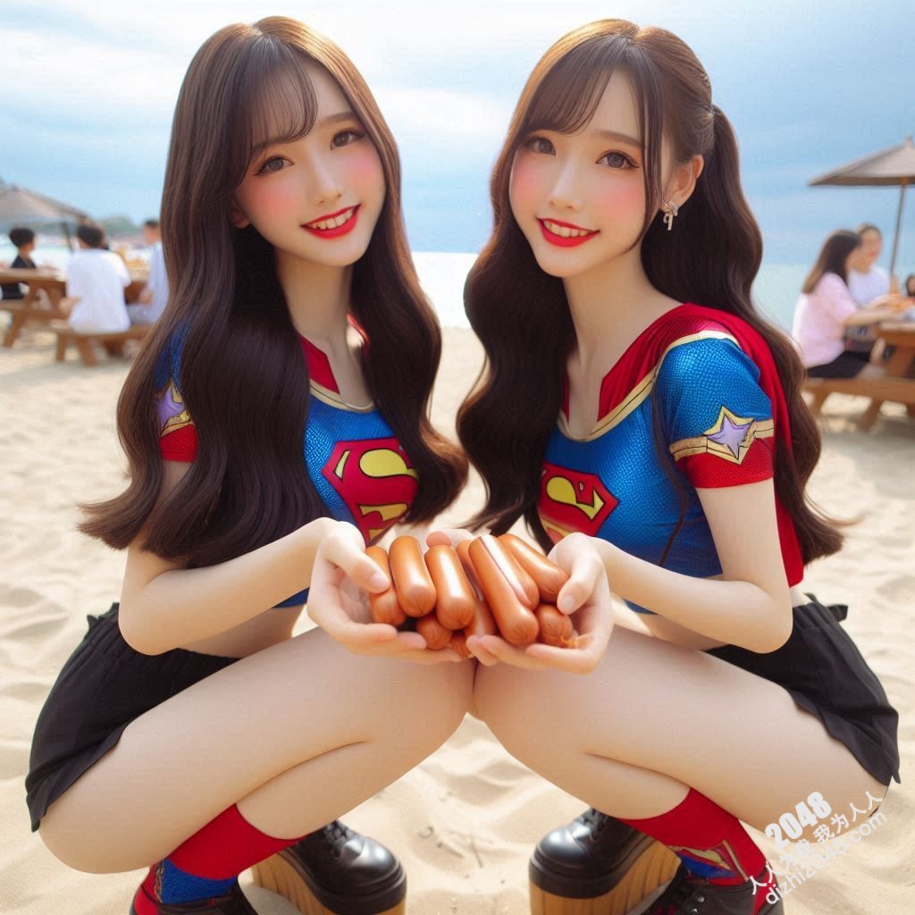 海滩性感Cosplay：超级英雄少女的阳光诱惑(8)