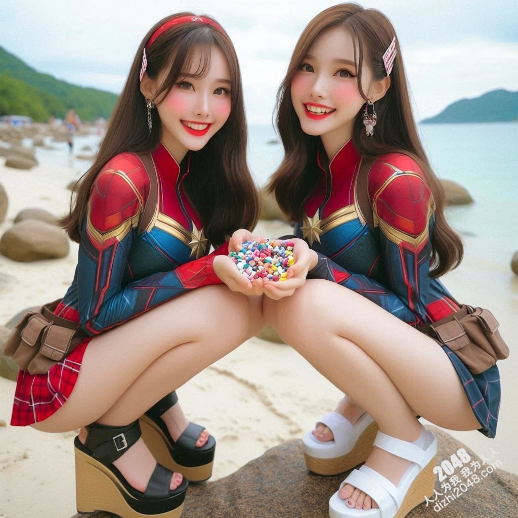 海滩性感Cosplay：超级英雄少女的阳光诱惑(13)