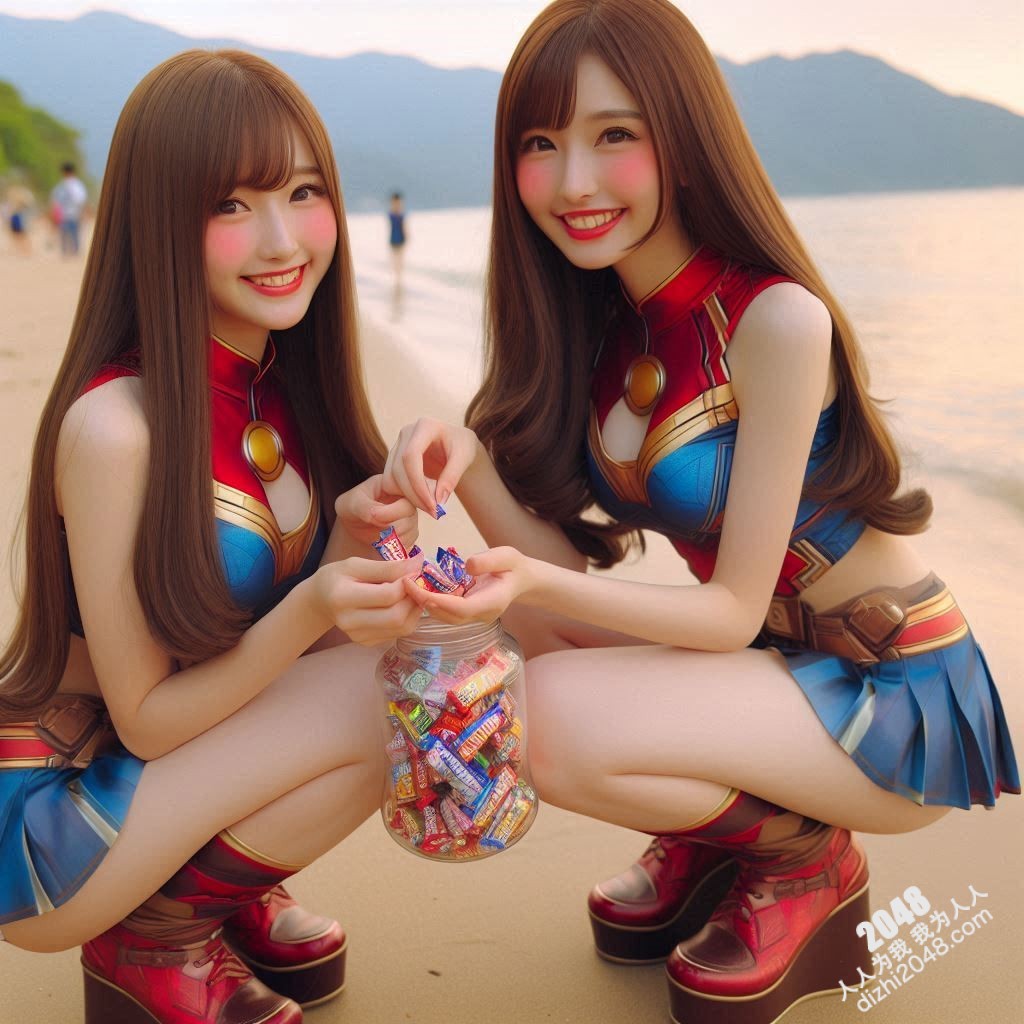 海滩性感Cosplay：超级英雄少女的阳光诱惑(14)