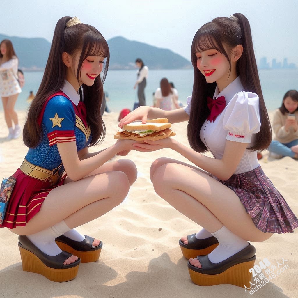 海滩性感Cosplay：超级英雄少女的阳光诱惑(15)