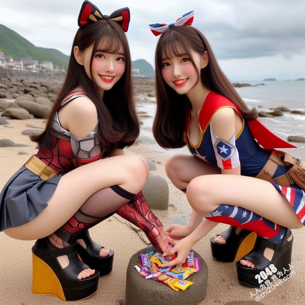 海滩性感Cosplay：超级英雄少女的阳光诱惑(17)