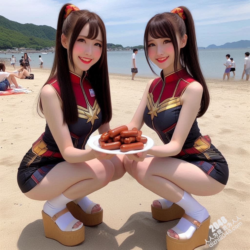 海滩性感Cosplay：超级英雄少女的阳光诱惑(18)