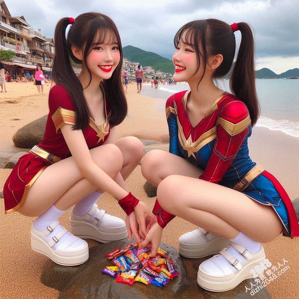 海滩性感Cosplay：超级英雄少女的阳光诱惑(20)