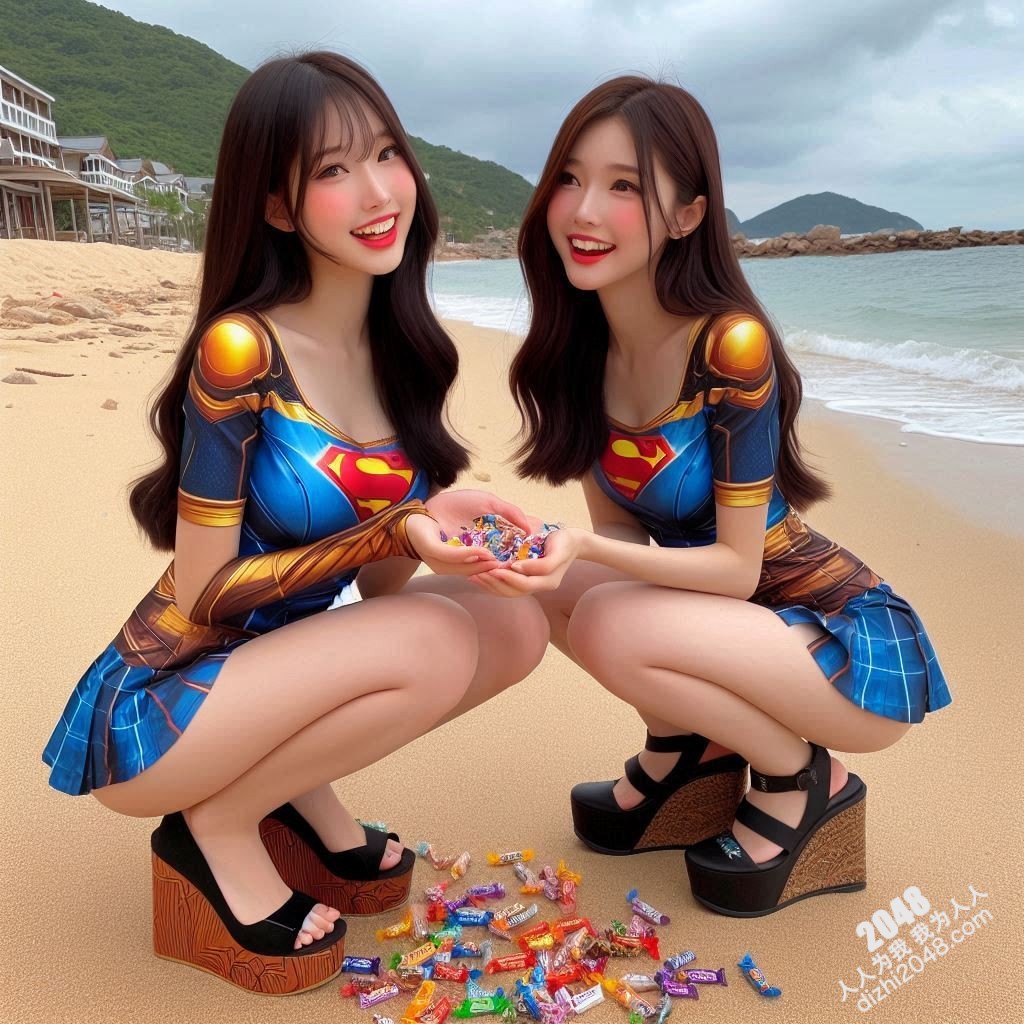 海滩性感Cosplay：超级英雄少女的阳光诱惑(23)