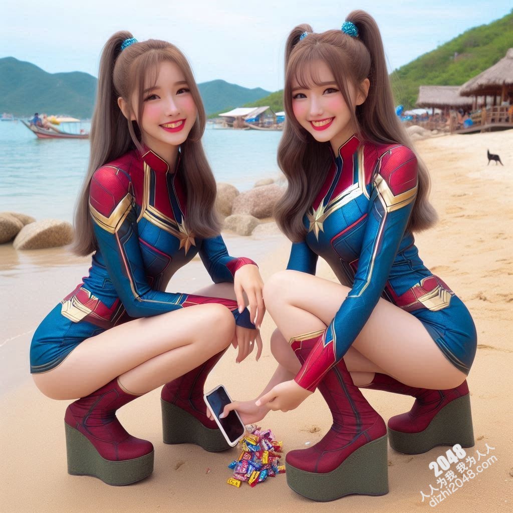 海滩性感Cosplay：超级英雄少女的阳光诱惑(22)