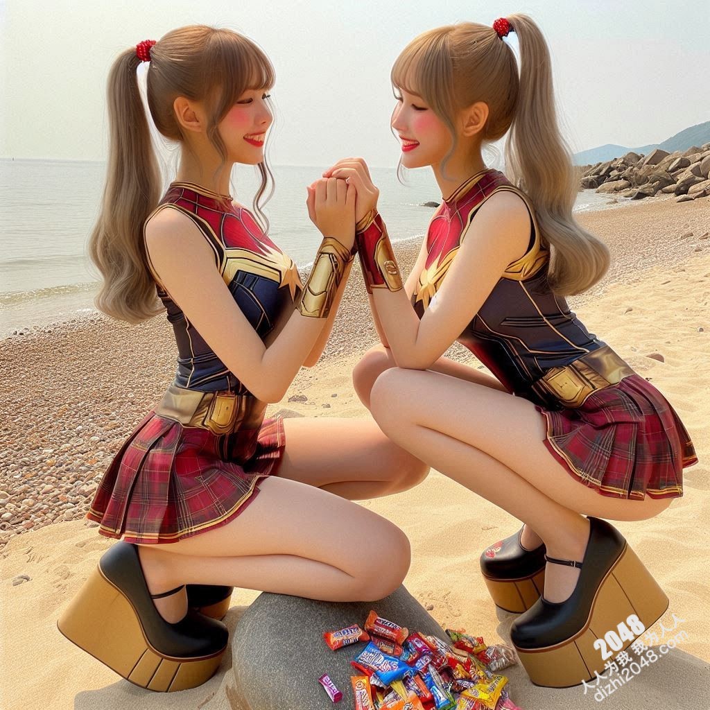 海滩性感Cosplay：超级英雄少女的阳光诱惑(25)