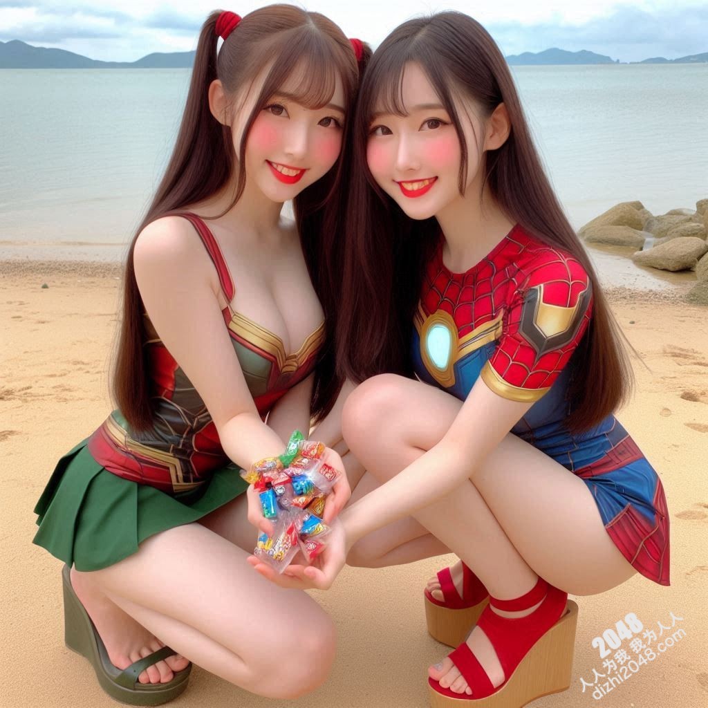 海滩性感Cosplay：超级英雄少女的阳光诱惑(27)