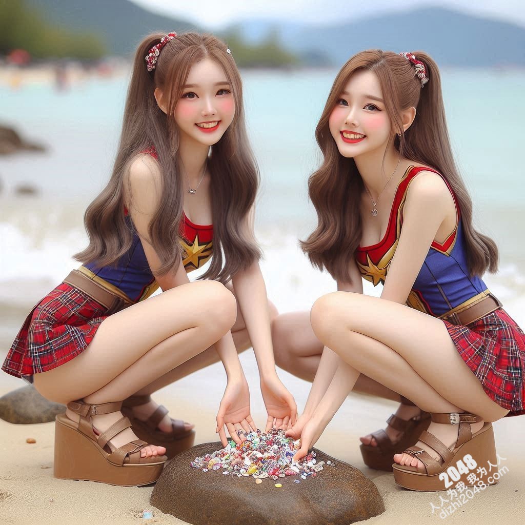 海滩性感Cosplay：超级英雄少女的阳光诱惑(34)