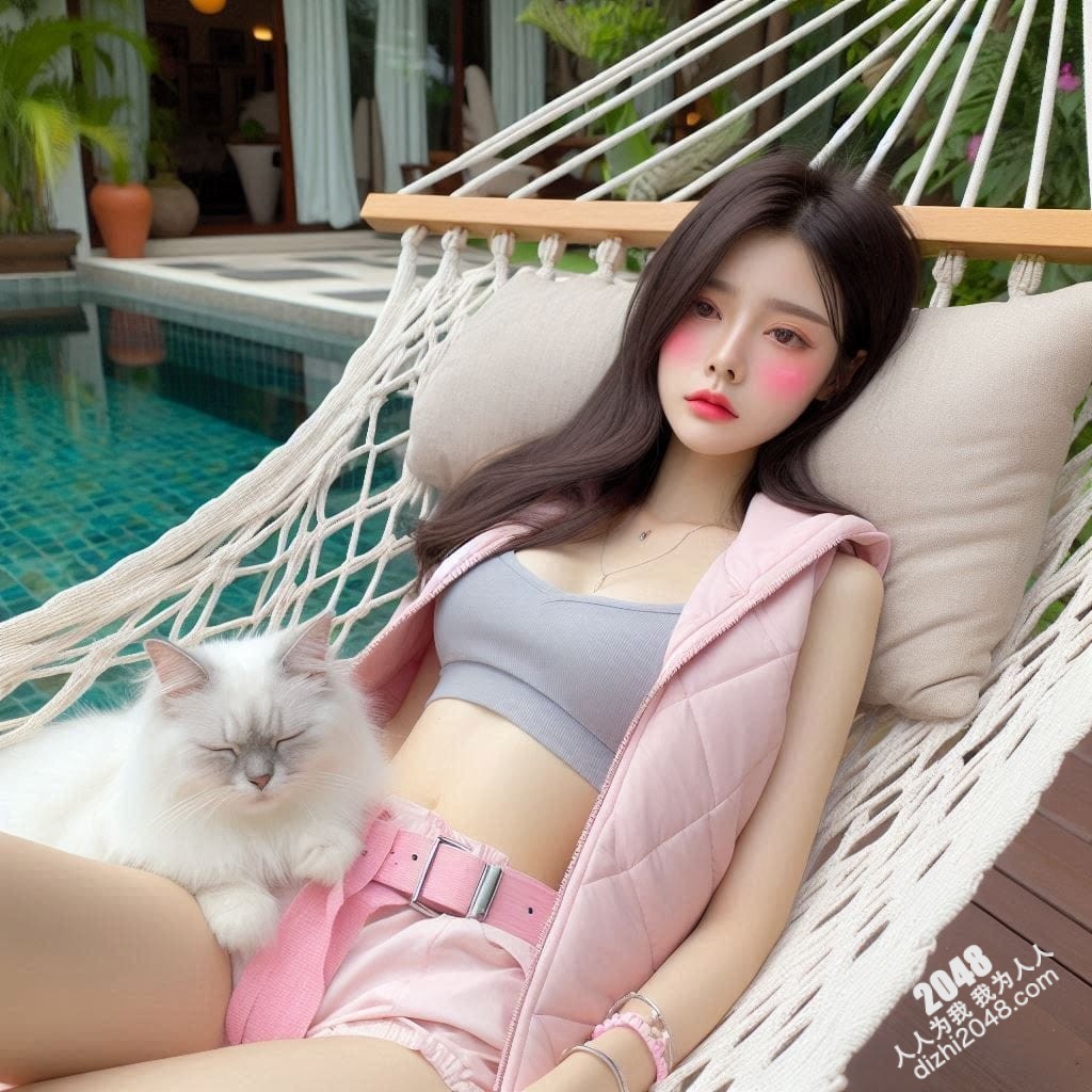 吊床上的尤物：午后阳光下的粉色诱惑(15)