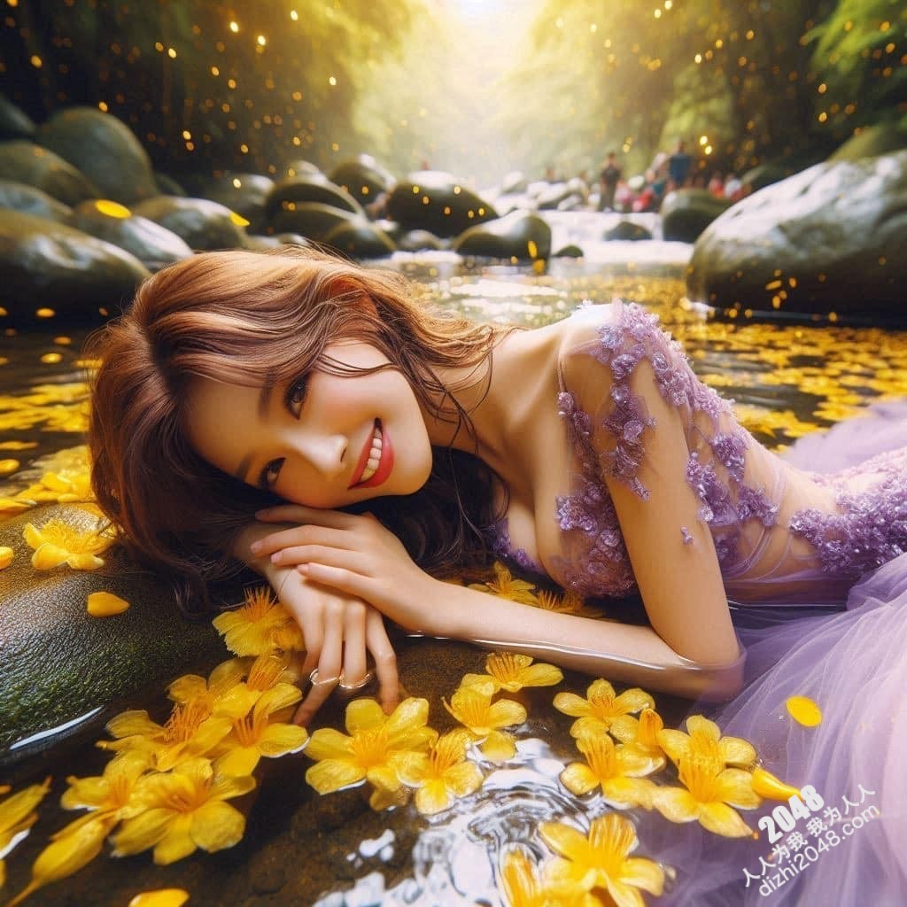溪边仙子：绝美女子与萤火虫的夜间邂逅(18)