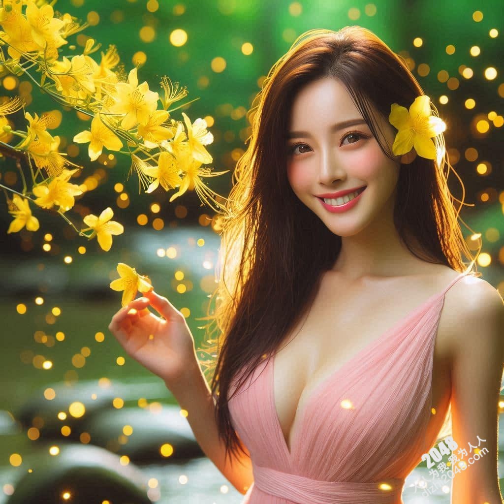 溪边仙子：绝美女子与萤火虫的夜间邂逅(36)