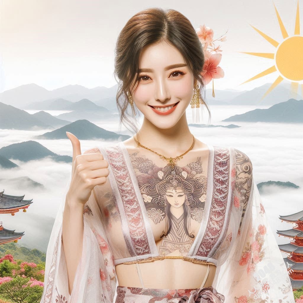 艺伎纹身：一场视觉盛宴与欲望的无声对话(40)