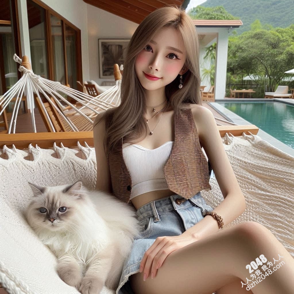 泰国小雨与波斯猫的午后时光：吊床上的诱惑(5)