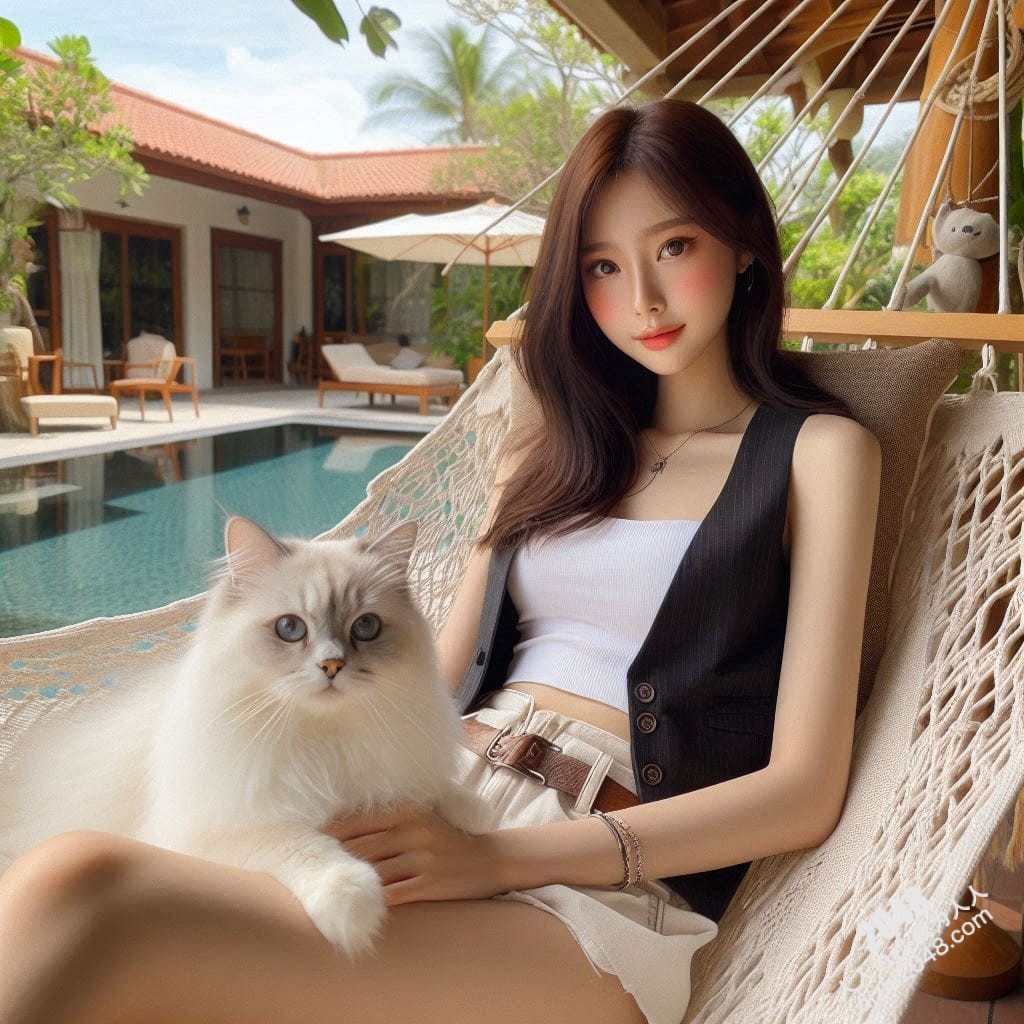 泰国小雨与波斯猫的午后时光：吊床上的诱惑(20)