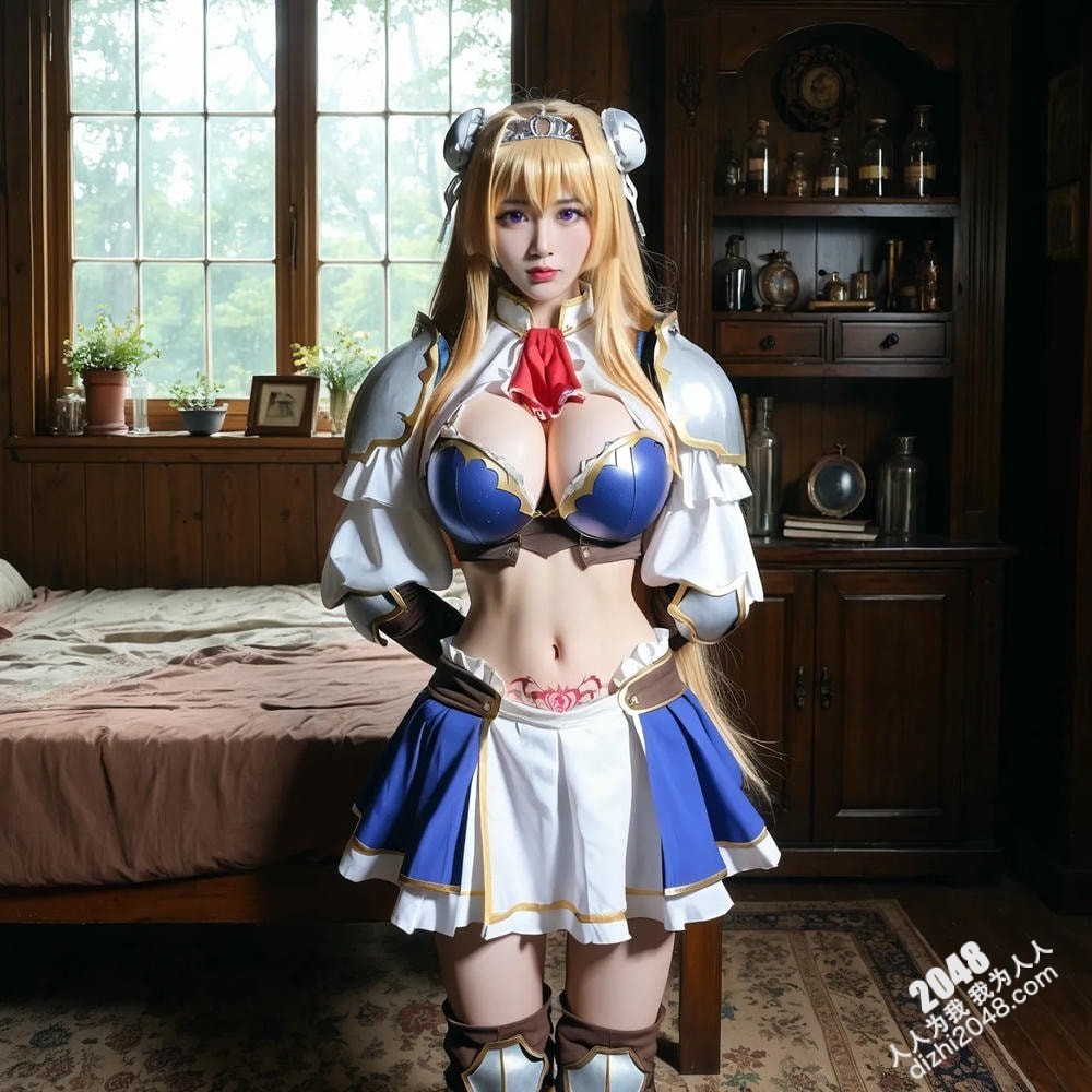 AI美女写真：哥特萝莉的魅惑午后(6)