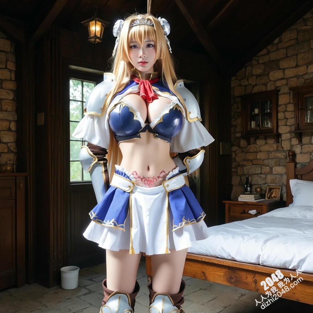 AI美女写真：哥特萝莉的魅惑午后(8)