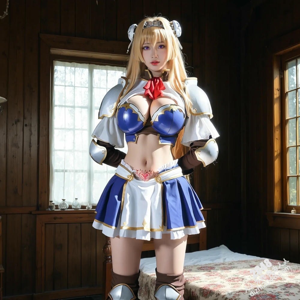 AI美女写真：哥特萝莉的魅惑午后(16)