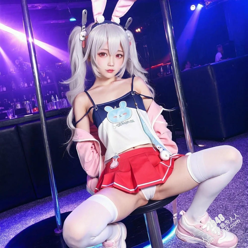 性感朋克女郎的诱惑：AI写真集(21)