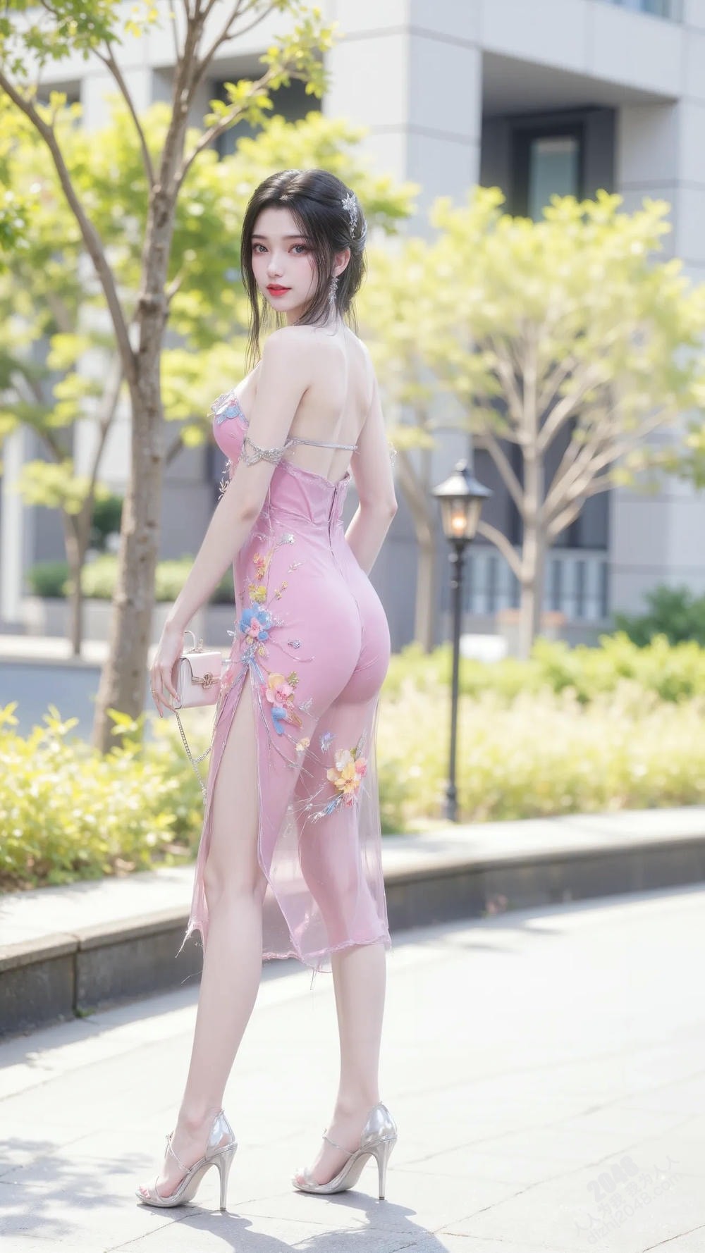 李慕婉的魅惑：黑色紧身衣下的曼妙身姿，性感与优雅的完美融合(3)