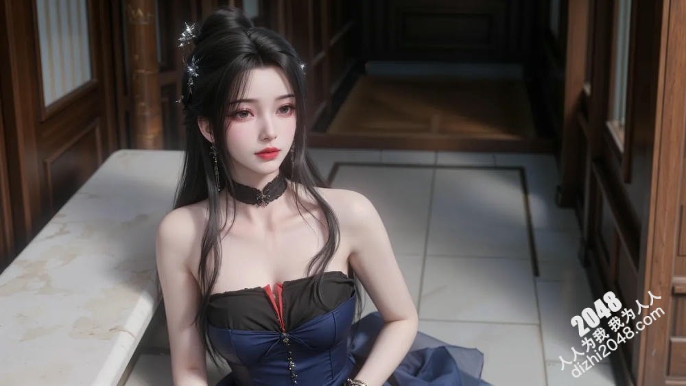 李慕婉的魅惑：黑色紧身衣下的曼妙身姿，性感与优雅的完美融合(8)