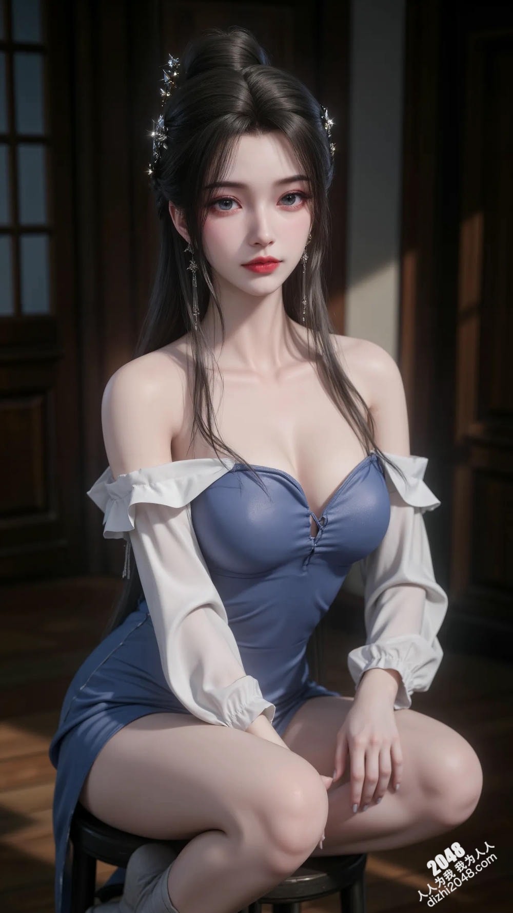 李慕婉的魅惑：黑色紧身衣下的曼妙身姿，性感与优雅的完美融合(14)