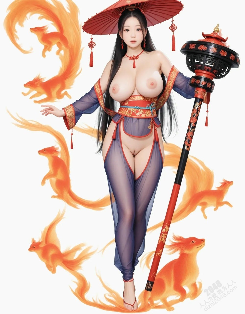 中式古典仙侠写真：绝色少女的诱惑(18)