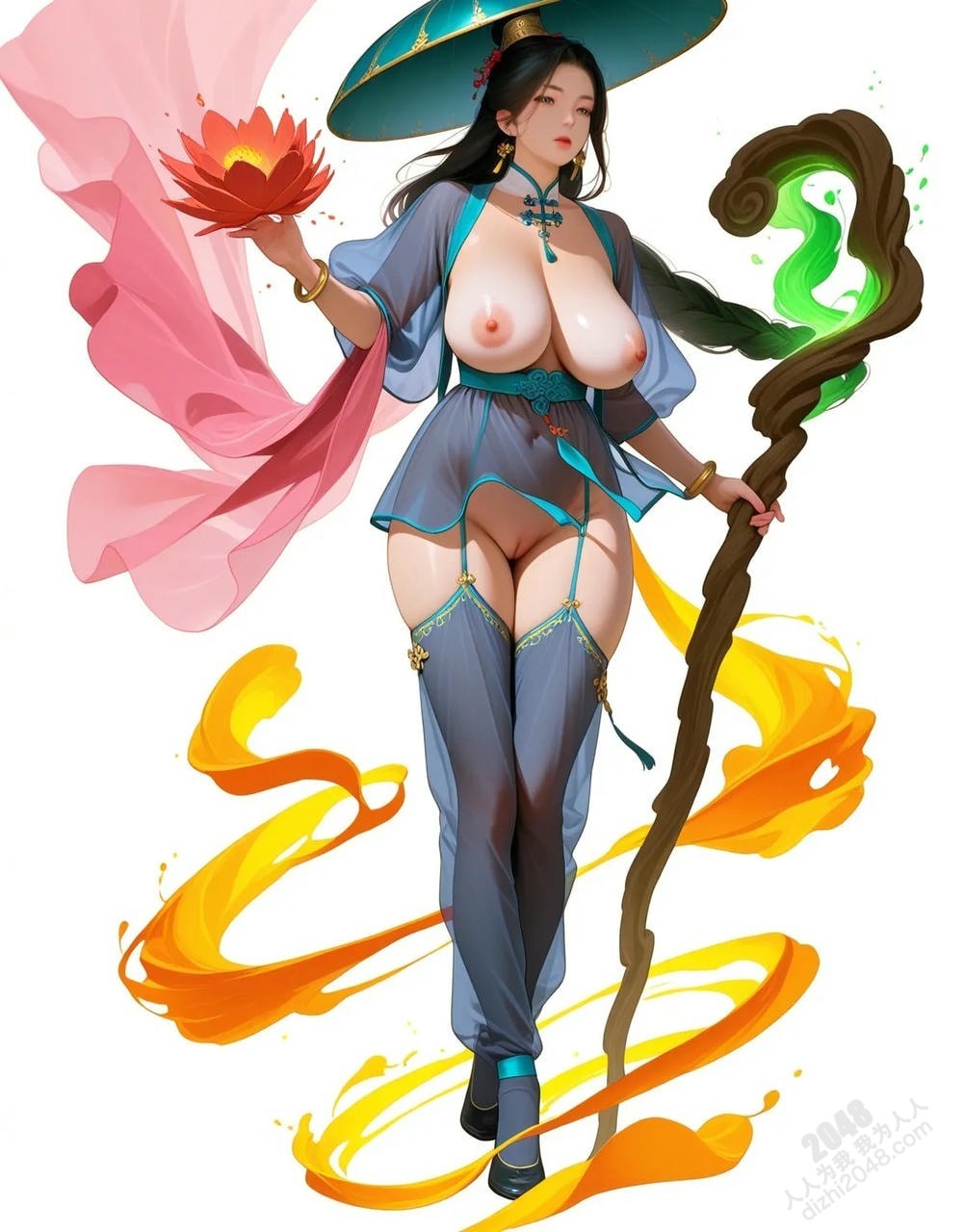 中式古典仙侠写真：绝色少女的诱惑(24)
