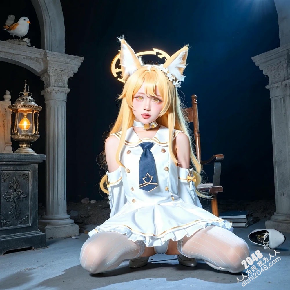 紫发COSER的诱惑：制服诱惑下的禁忌游戏，一场华丽房间的秘密盛宴，极致诱惑，大胆挑逗！(15)