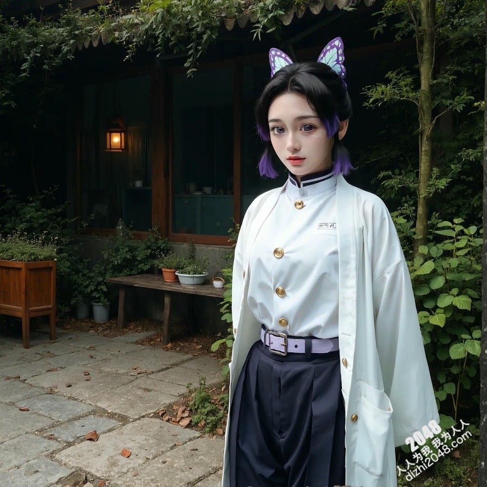 紫发COSER的诱惑：制服诱惑下的禁忌游戏，一场华丽房间的秘密盛宴，极致诱惑，大胆挑逗！(21)