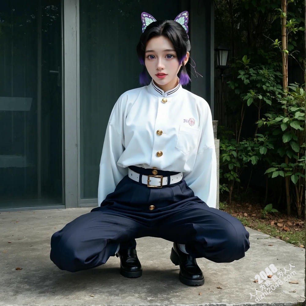 紫发COSER的诱惑：制服诱惑下的禁忌游戏，一场华丽房间的秘密盛宴，极致诱惑，大胆挑逗！(32)