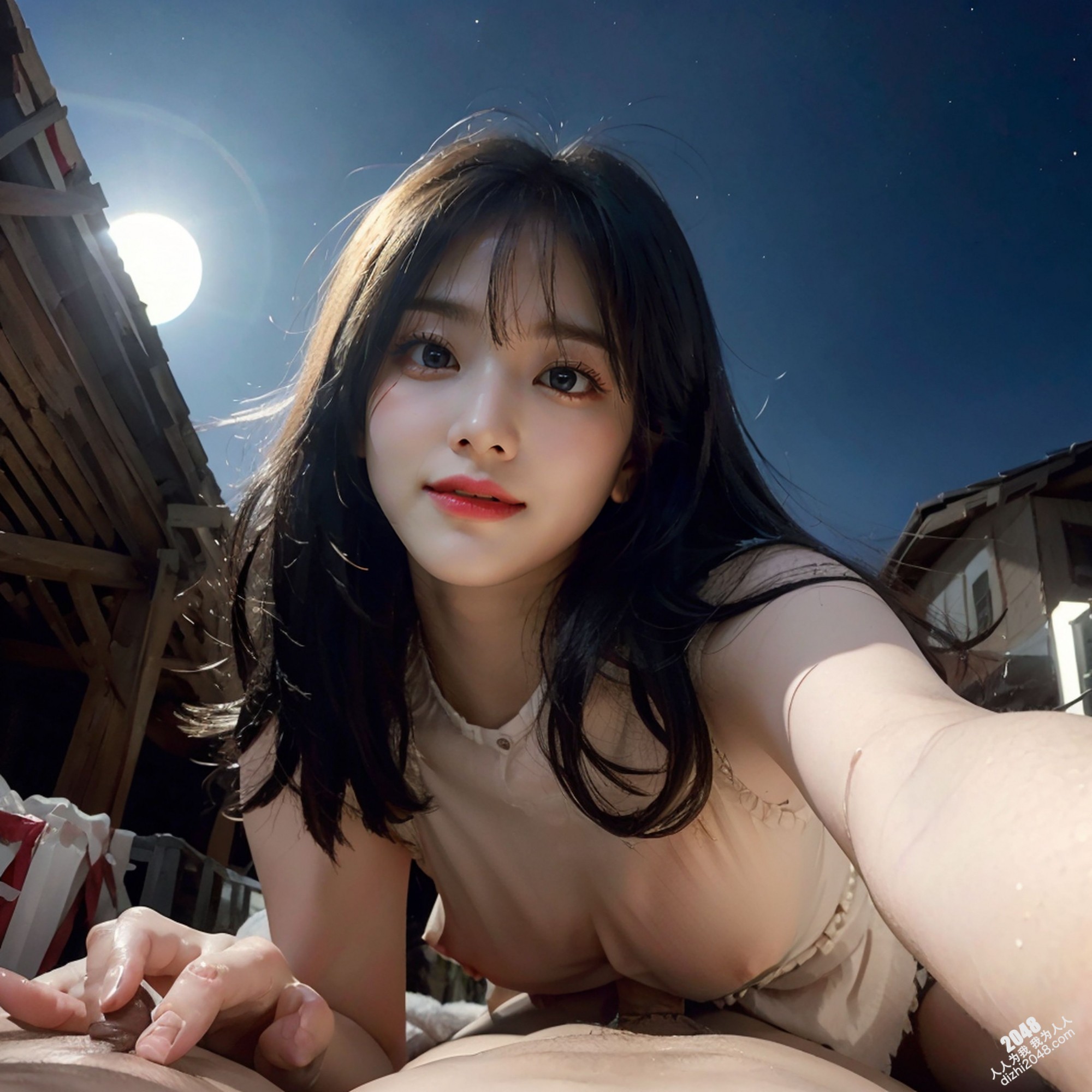 游乐场夜色下的诱惑：短裙少女的禁忌之舞(19)