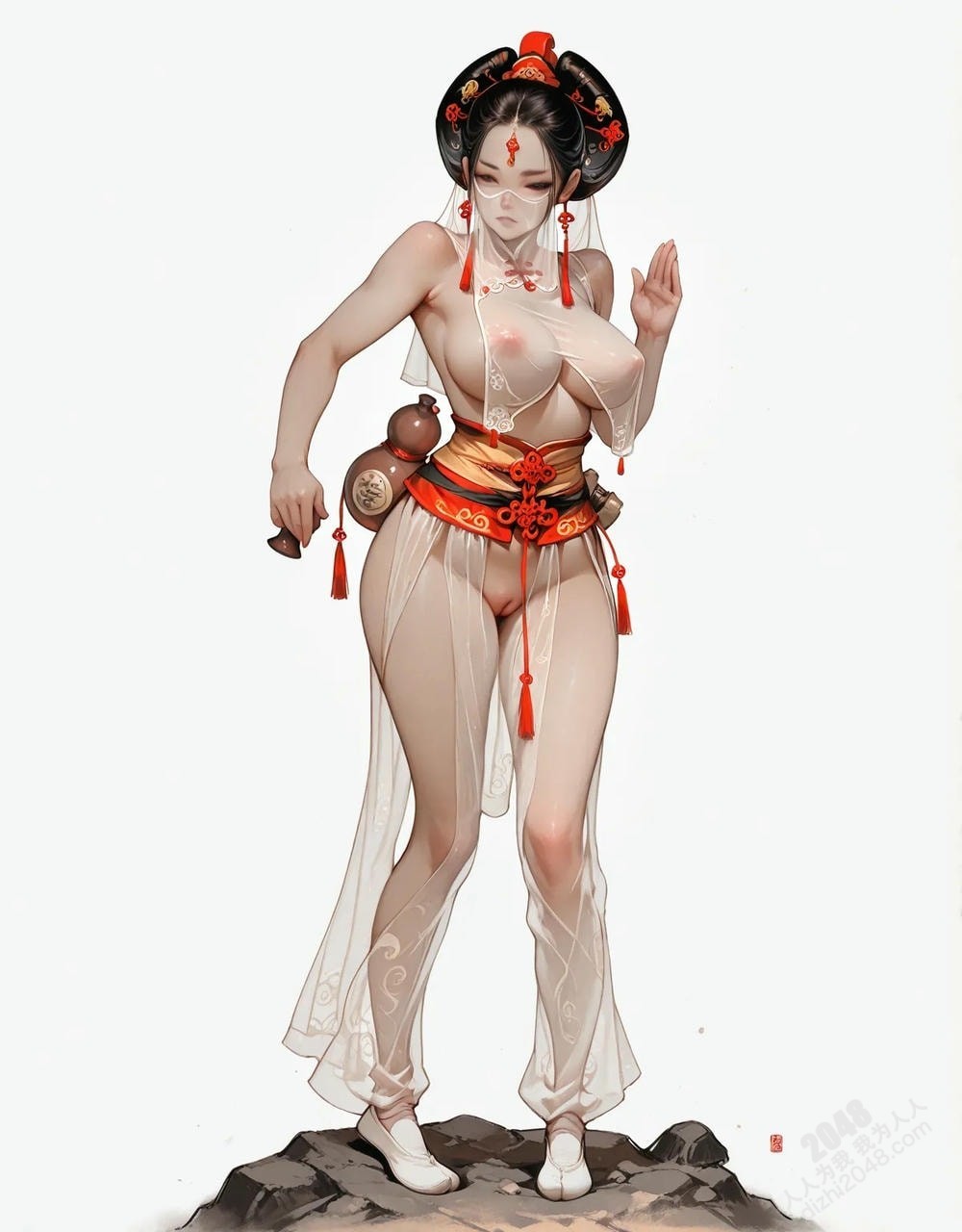 中式古風仙俠少女：絕美東方佳人，傾城容顏，誘人身姿，高清寫真圖集(8)