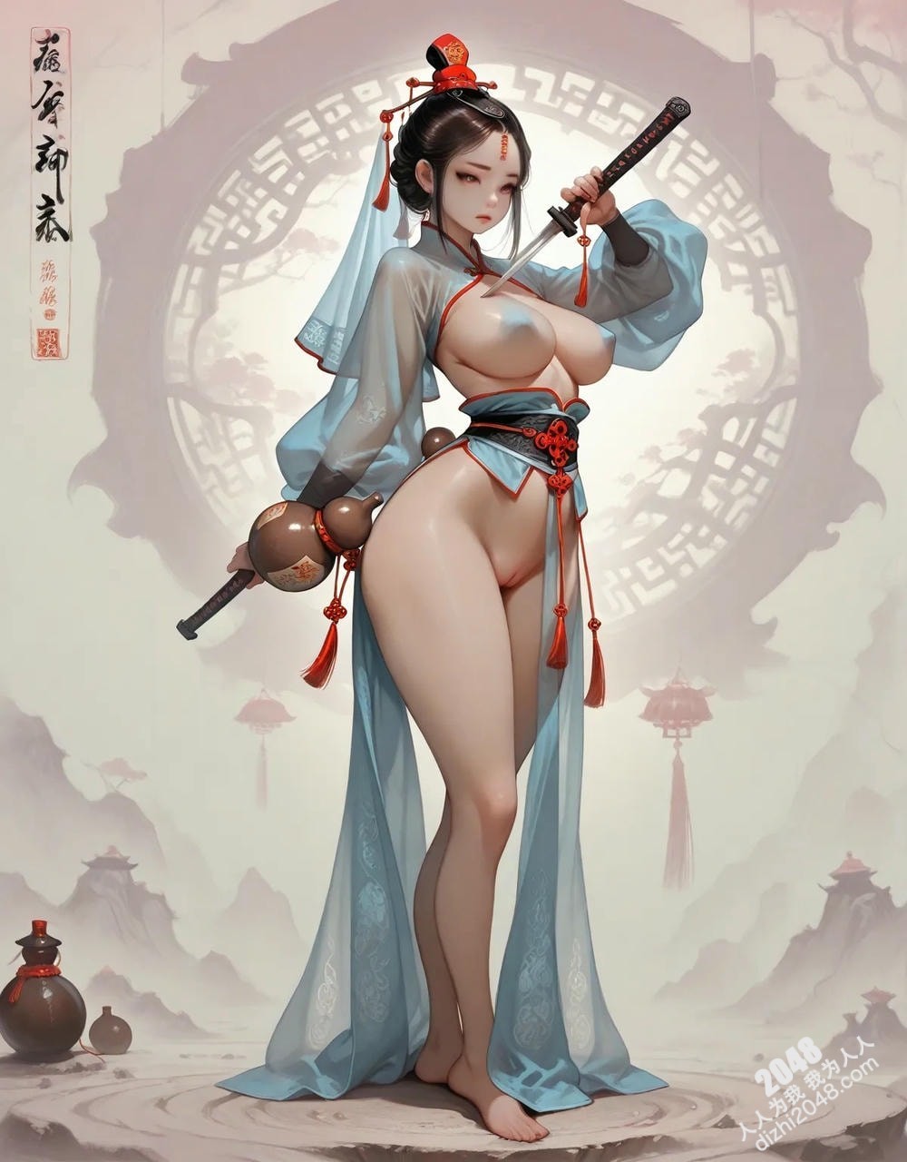 中式古風仙俠少女：絕美東方佳人，傾城容顏，誘人身姿，高清寫真圖集(6)