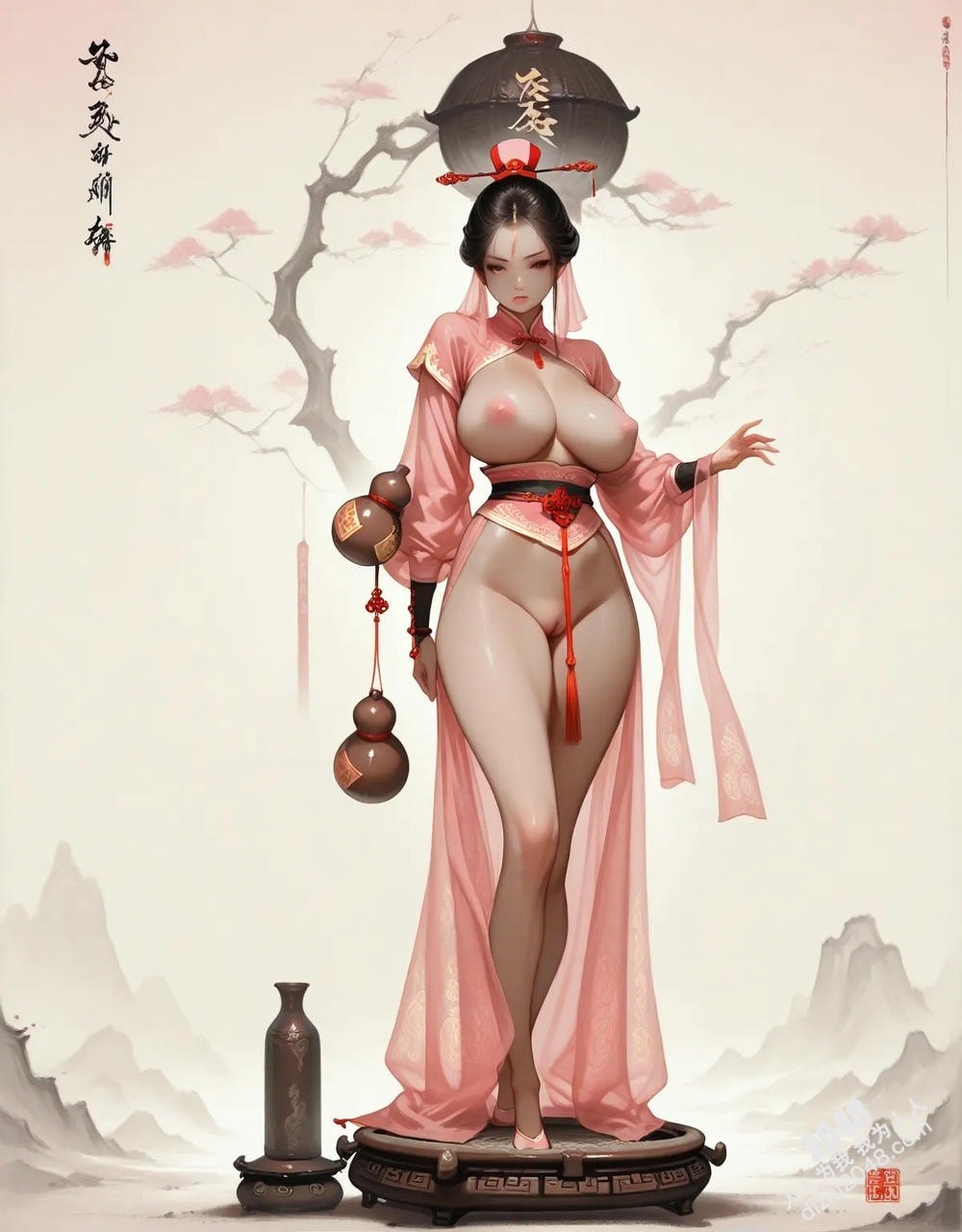 中式古風仙俠少女：絕美東方佳人，傾城容顏，誘人身姿，高清寫真圖集(13)