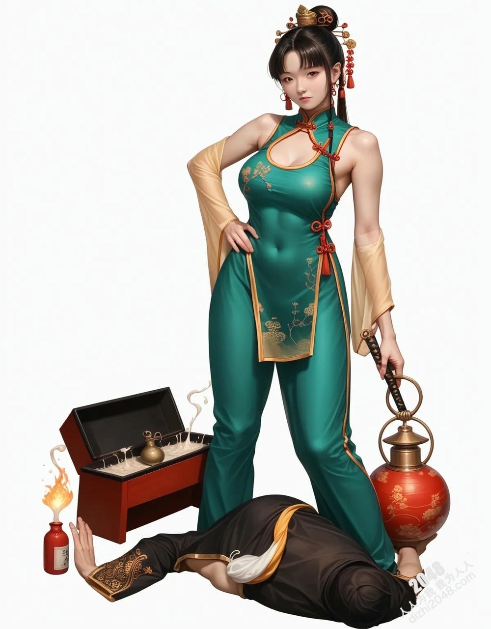 中式古風仙俠少女：絕美東方佳人，傾城容顏，誘人身姿，高清寫真圖集(25)