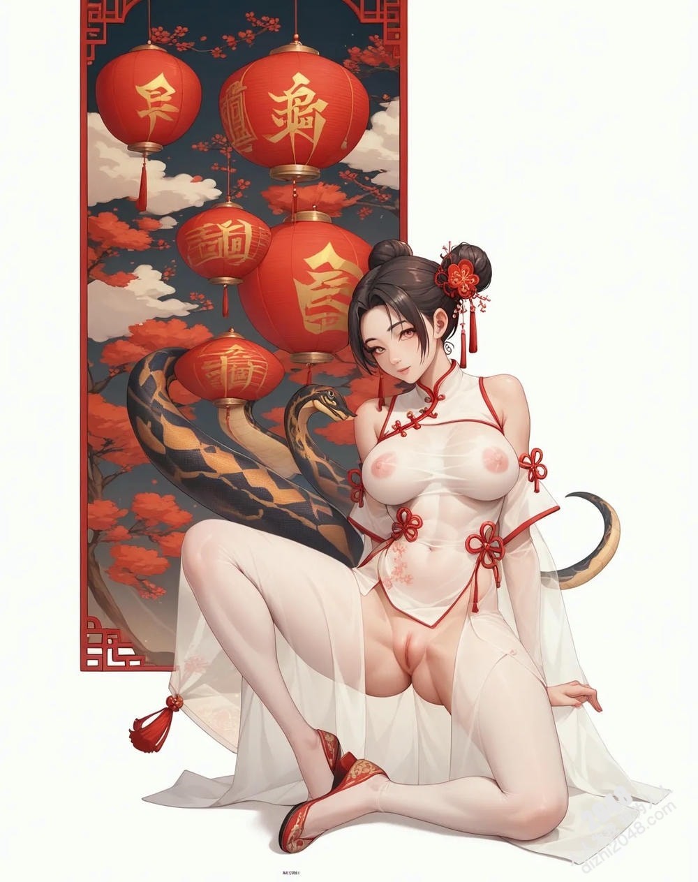 旗袍美女与巨蟒：蛇年禁忌诱惑(6)
