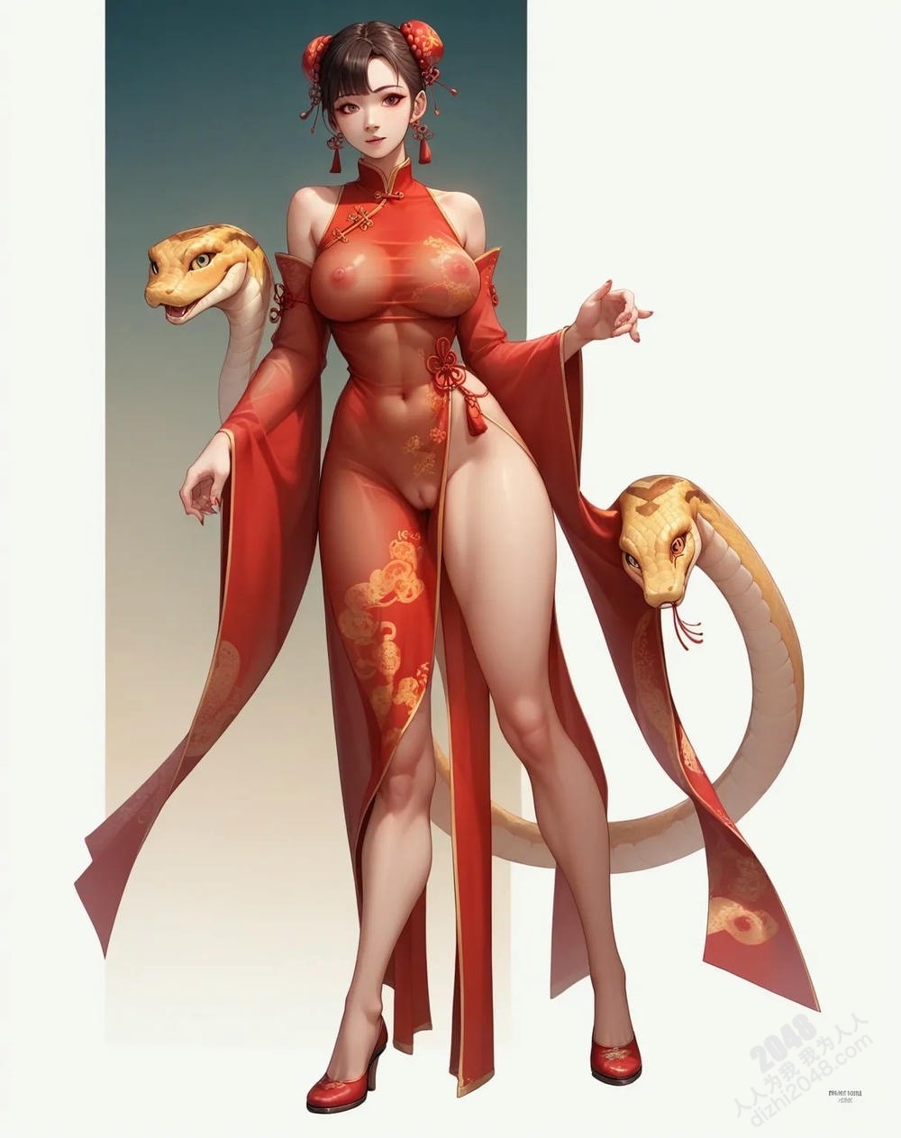 旗袍美女与巨蟒：蛇年禁忌诱惑(10)
