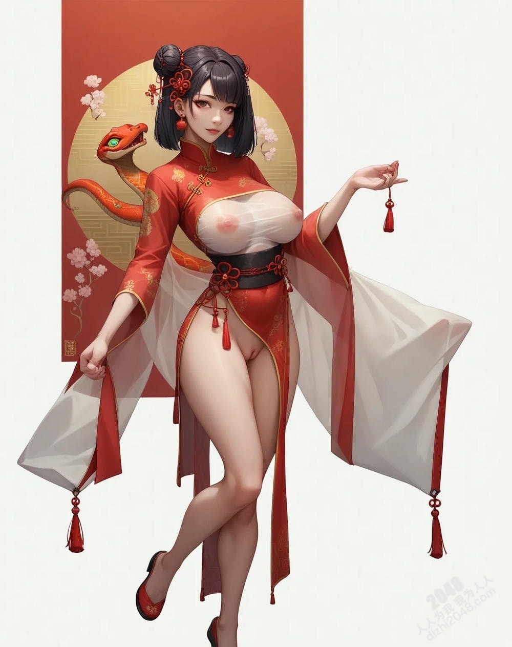 旗袍美女与巨蟒：蛇年禁忌诱惑(9)