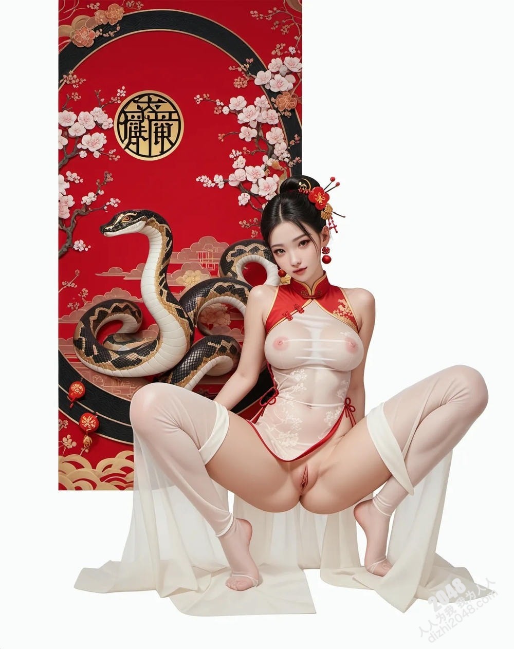 旗袍美女与巨蟒：蛇年禁忌诱惑(13)